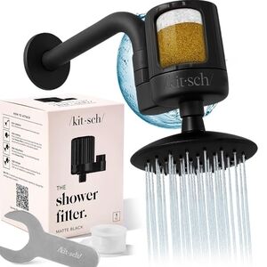 Kitsch Matte Black Shower Filter